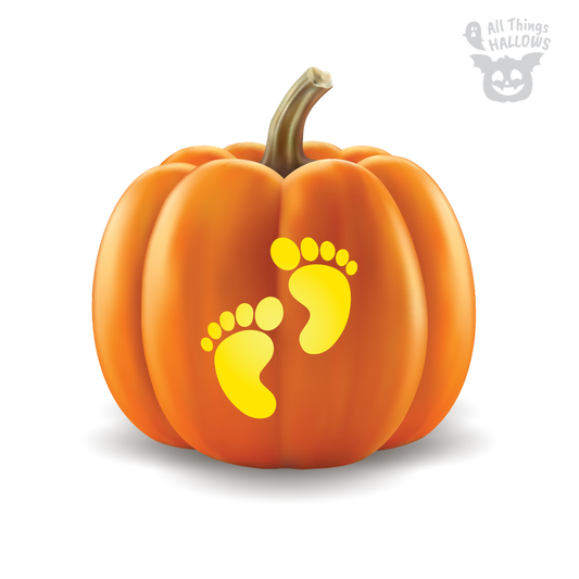 Baby Feet Pumpkin Stencil