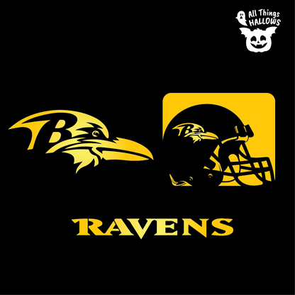 Baltimore Ravens Pumpkin Stencil