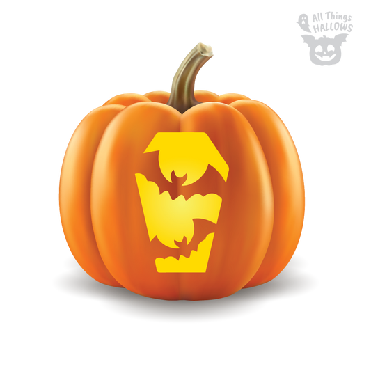 Bat Pumpkin Stencil