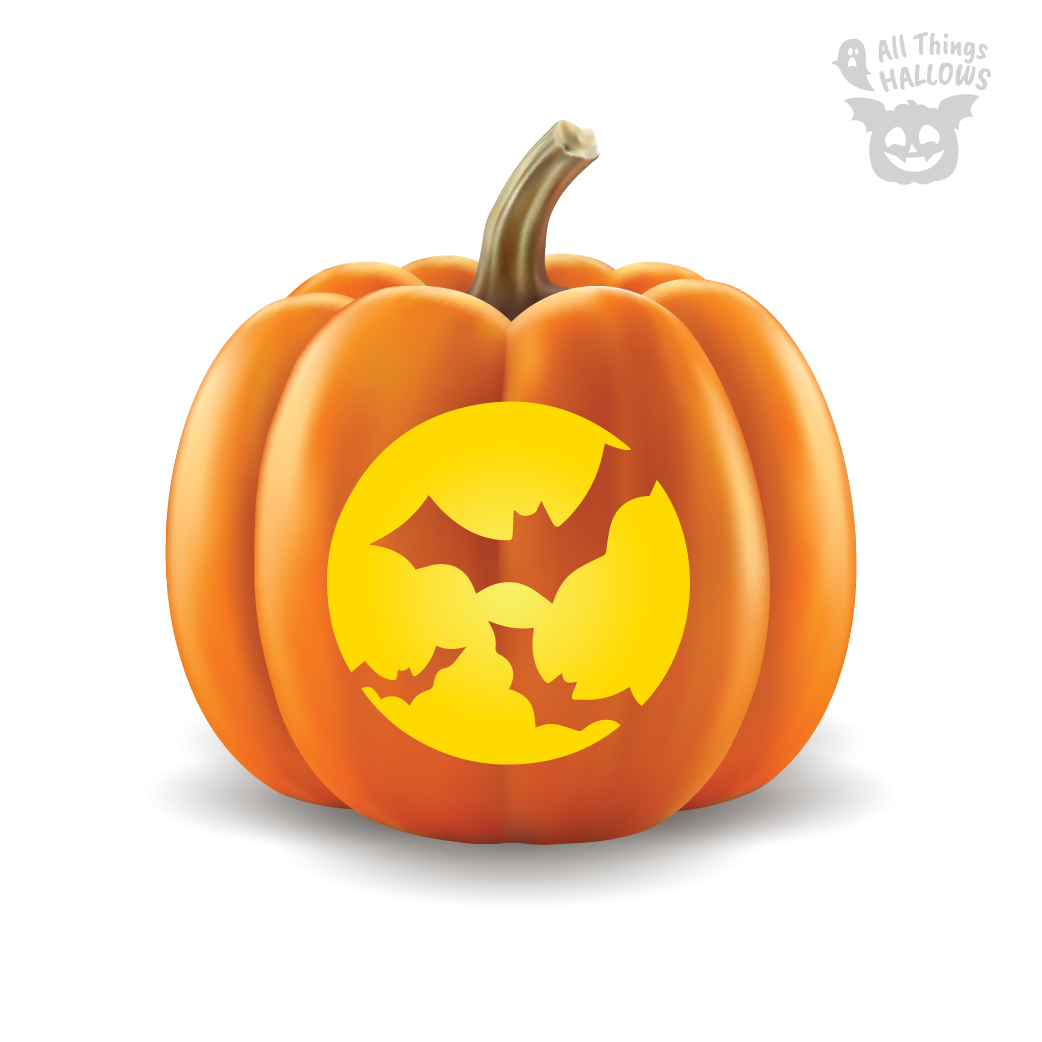 Bat Pumpkin Stencil