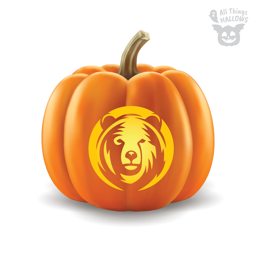 Bear Pumpkin Stencil