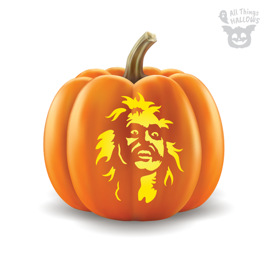 Beetlejuice Pumpkin Stencil