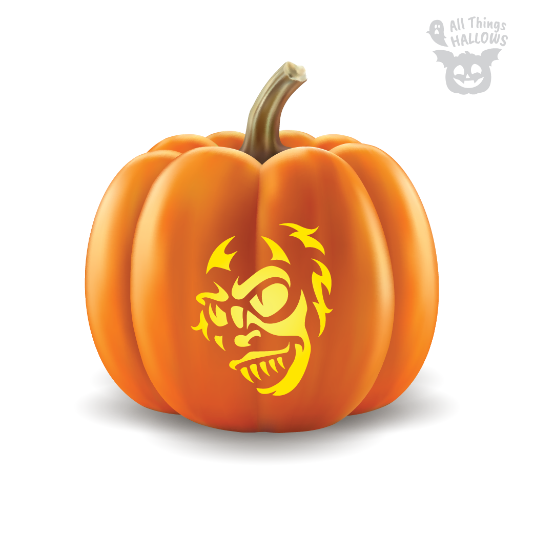 Beetlejuice Pumpkin Stencil