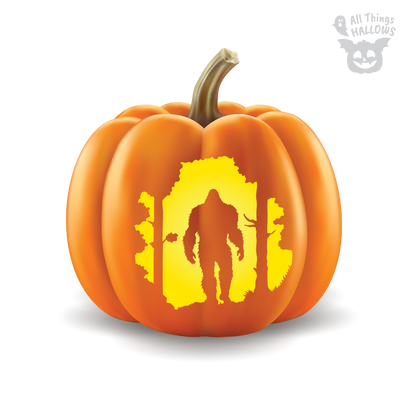 Bigfoot Pumpkin Stencil