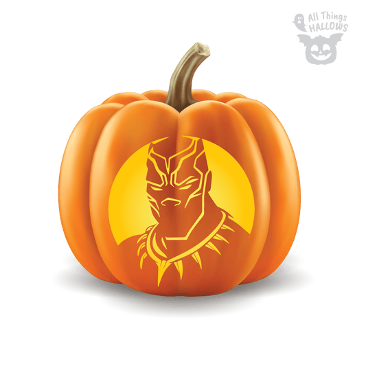 Black Panther Pumpkin Stencil