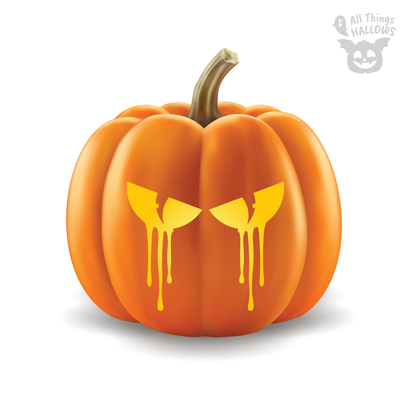 Bloody Eyes Pumpkin Stencil