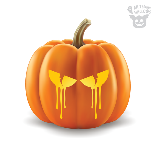 Bloody Eyes Pumpkin Stencil