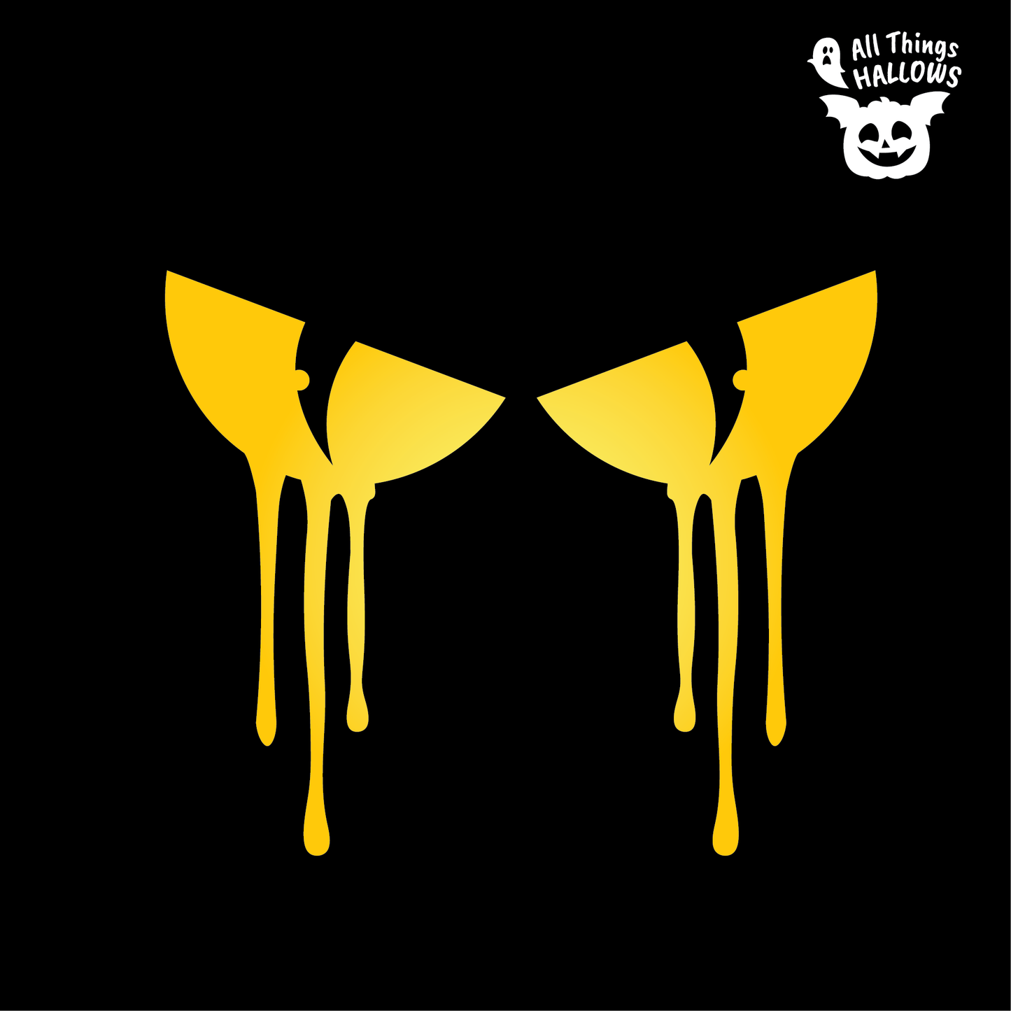 Bloody Eyes Pumpkin Stencil