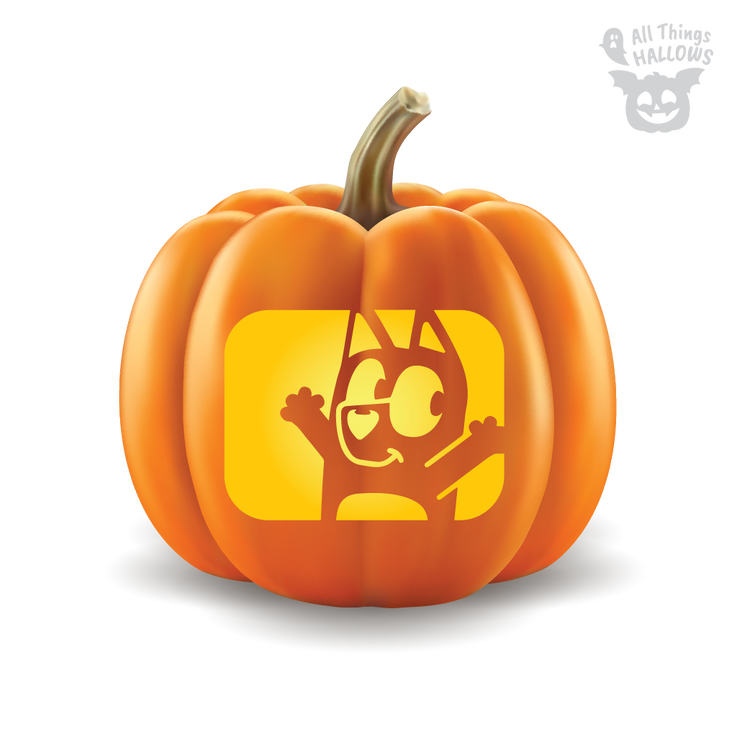 Kirby Pumpkin Stencil AllThingsHallows