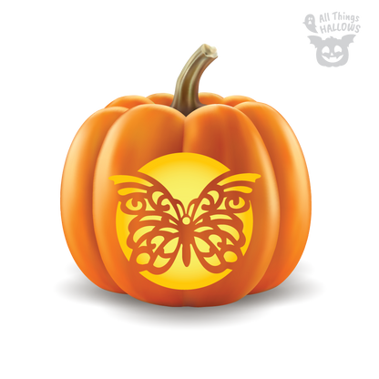 Butterfly Pumpkin Stencil