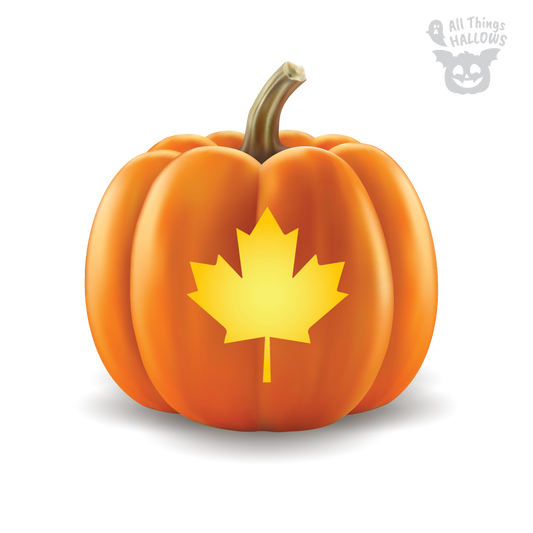 Canadian Maple Leaf Pumpkin Stencil