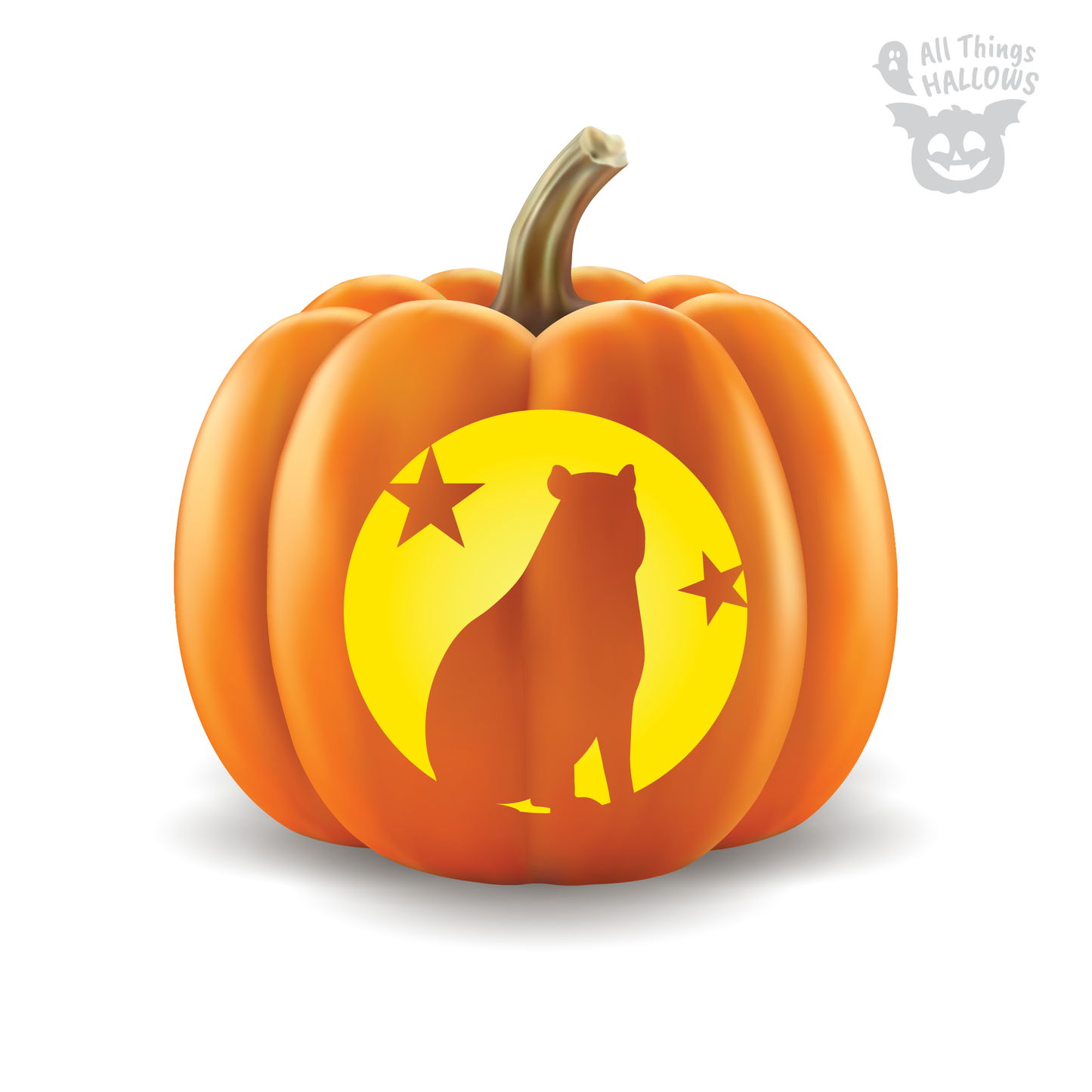 Capybara Pumpkin Stencil