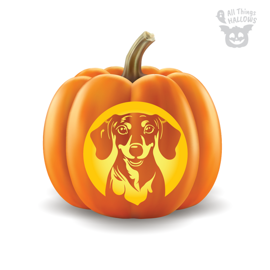 Dachshund Pumpkin Stencil