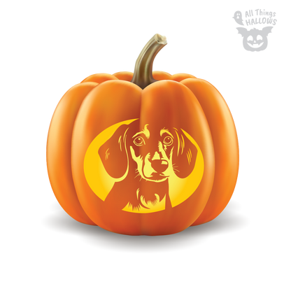 Dachshund Pumpkin Stencil