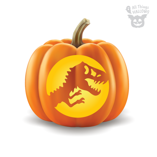 Dinosaur Pumpkin Stencil