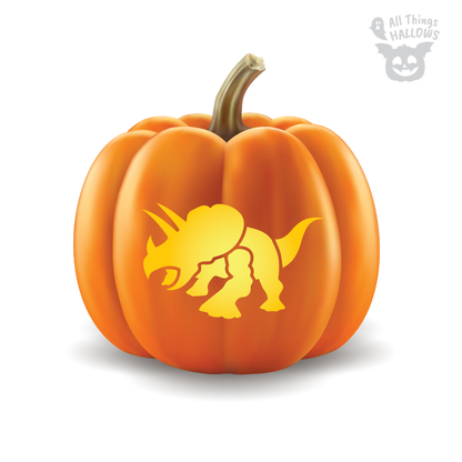 Dinosaur Pumpkin Stencil