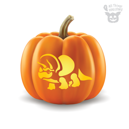 Dinosaur Pumpkin Stencil