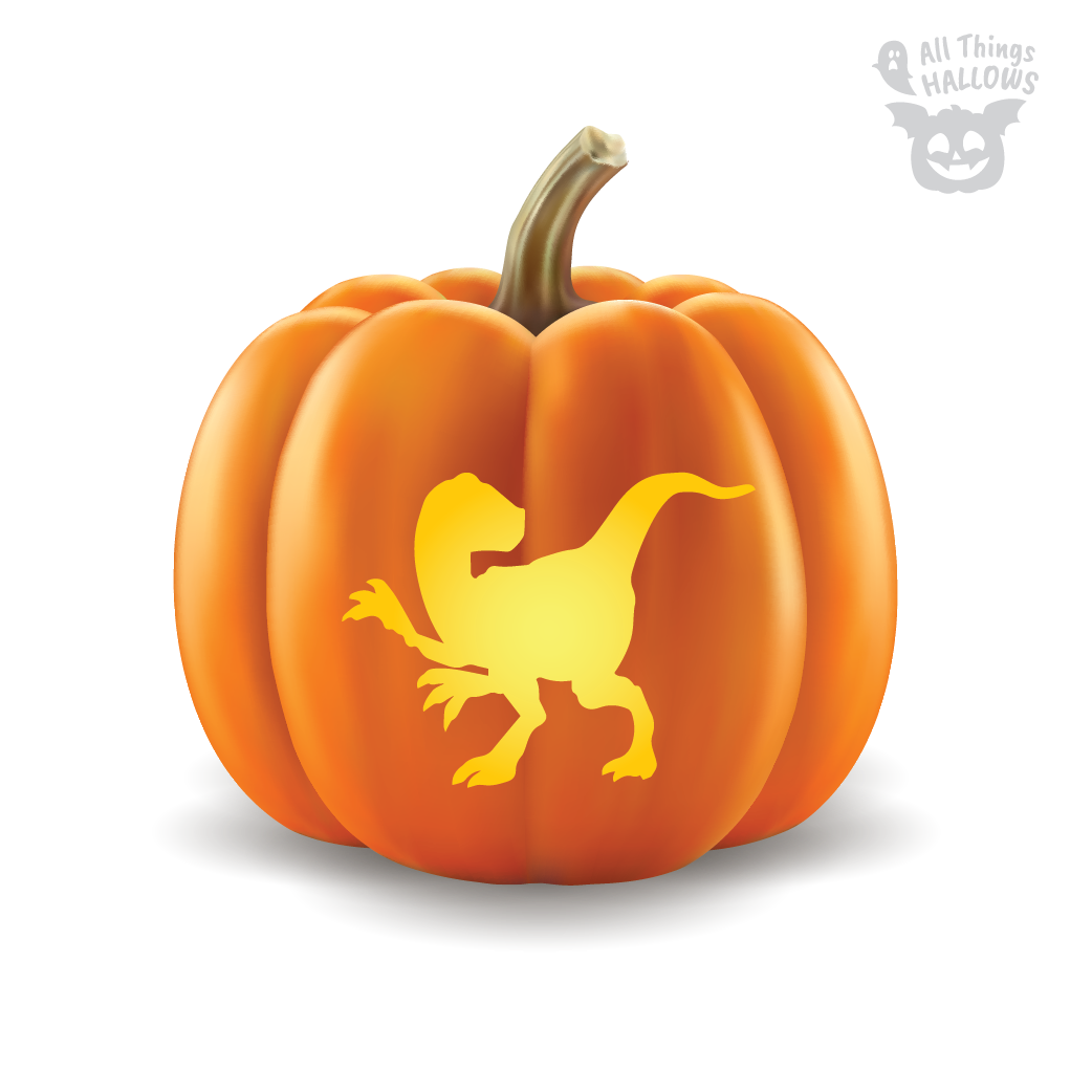 Dinosaur Pumpkin Stencil