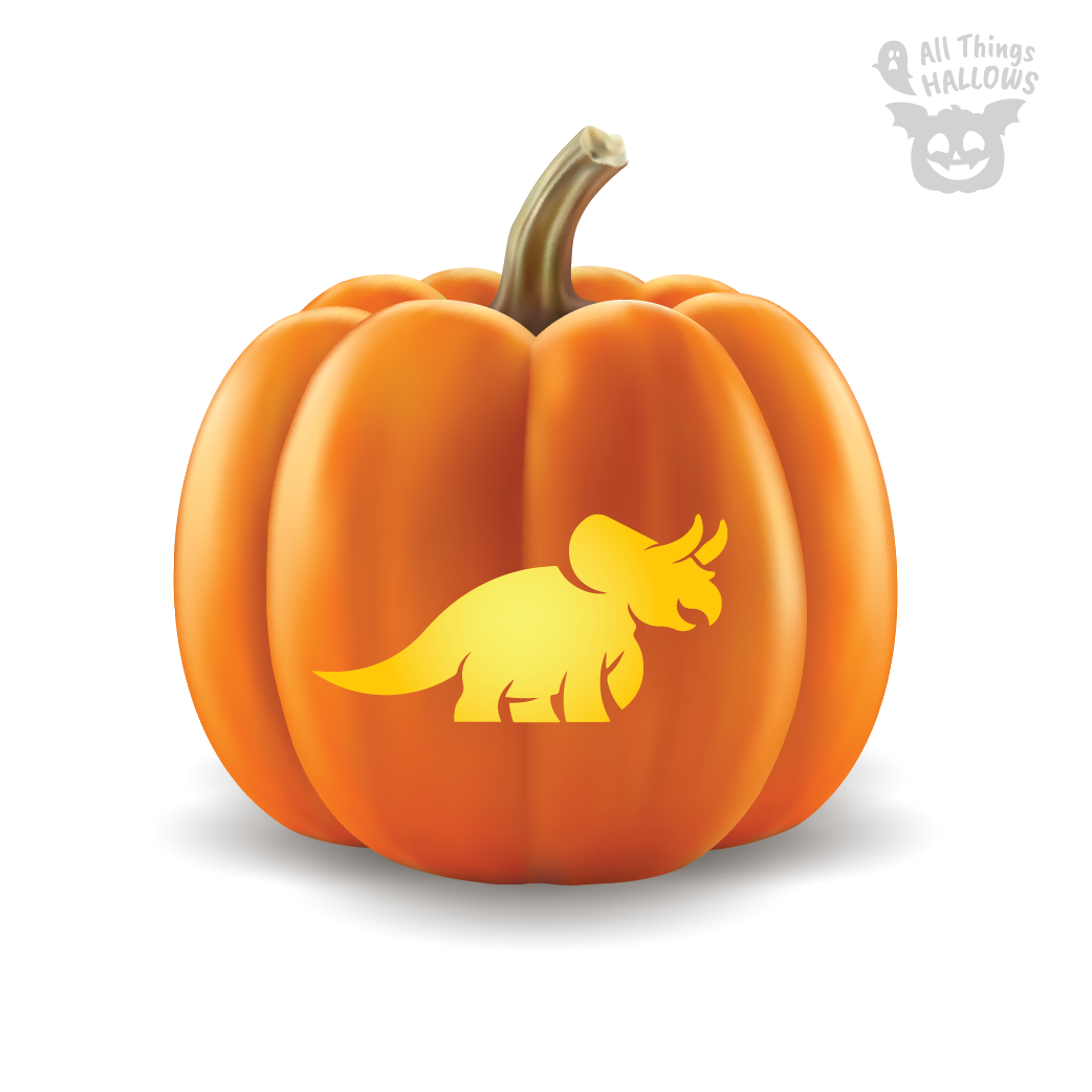 Dinosaur Pumpkin Stencil