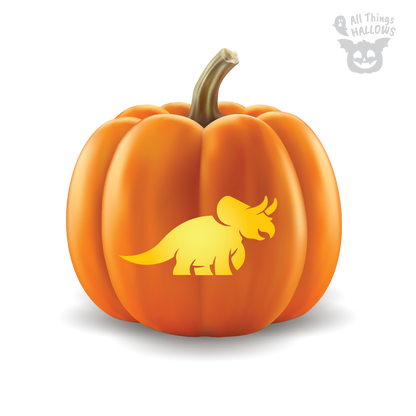 Dinosaur Pumpkin Stencil