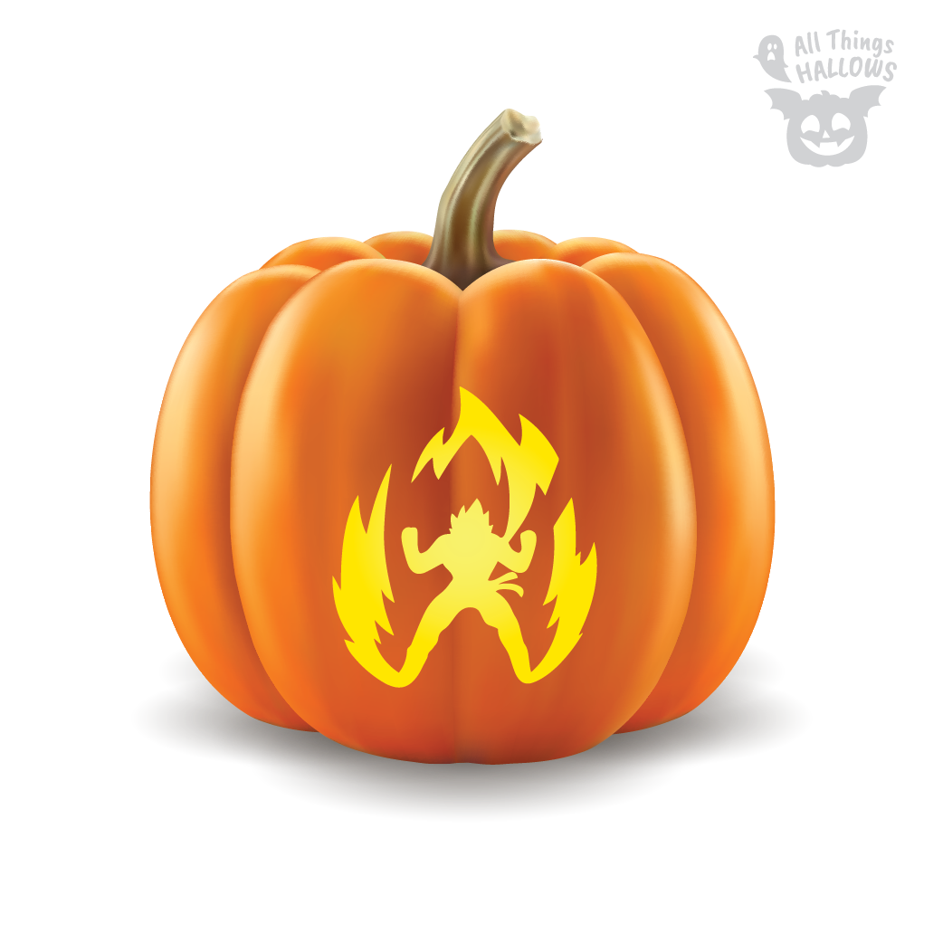 DragonballZ Pumpkin Stencil