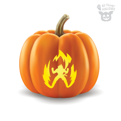 DragonballZ Pumpkin Stencil