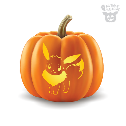 Eevee Pumpkin Stencil