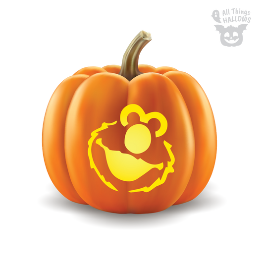 Elmo Pumpkin Stencil