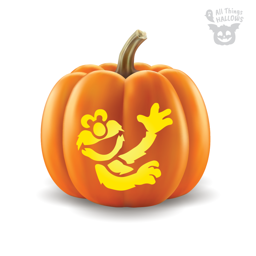 Elmo Pumpkin Stencil