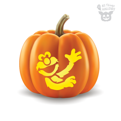 Elmo Pumpkin Stencil