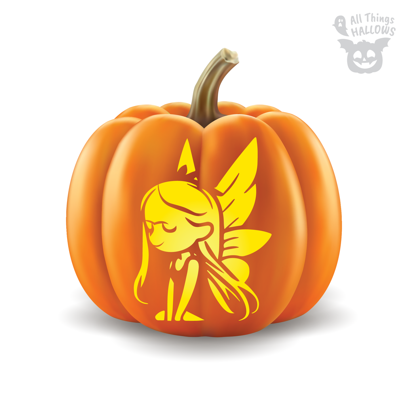 Fairy Pumpkin Stencil