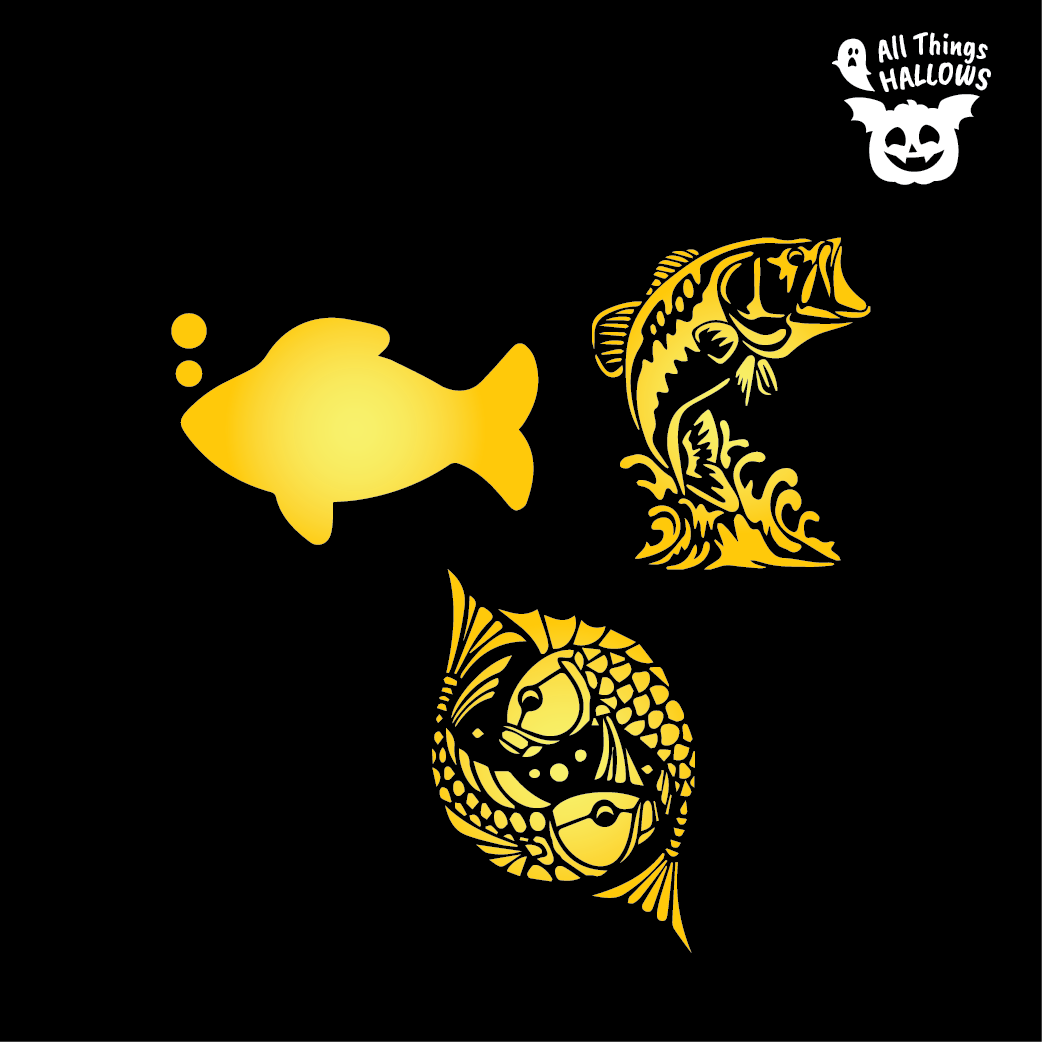 Fish Pumpkin Stencil AllThingsHallows