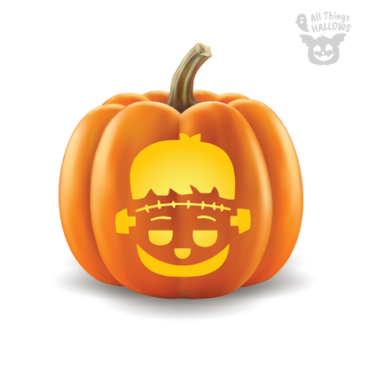 Frankenstein Pumpkin Stencil