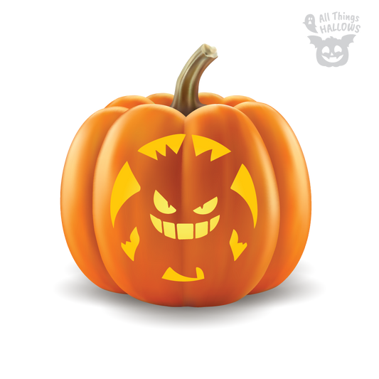 Gengar Pumpkin Stencil