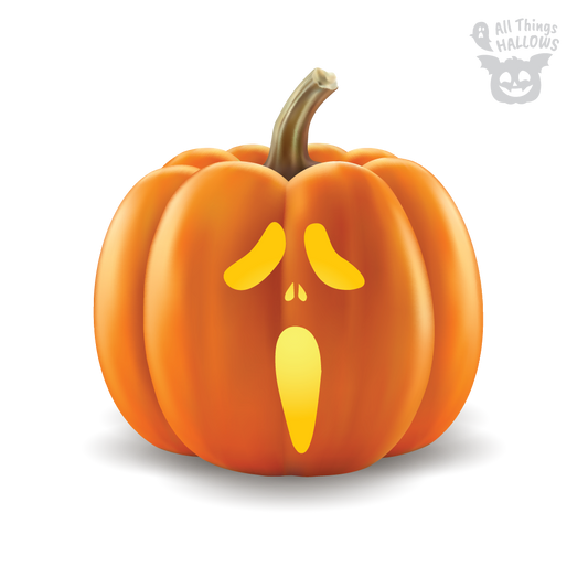 Ghostface Pumpkin Stencil (Scream)