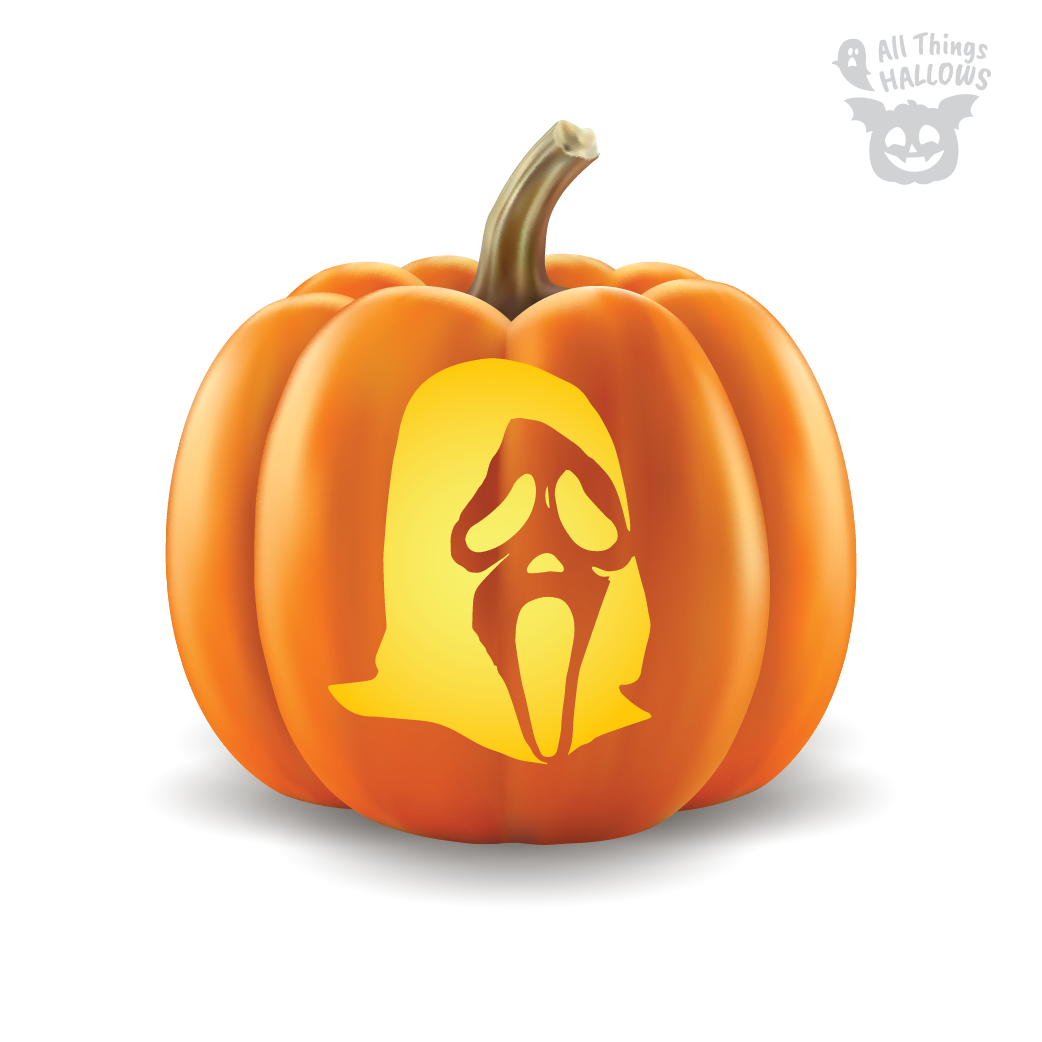 Ghostface Pumpkin Stencil (Scream)