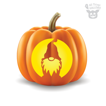 Gnome Pumpkin Stencil