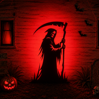 Grim Reaper Yard Stencil