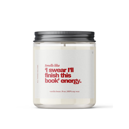 Halloween Candle for Book Lovers