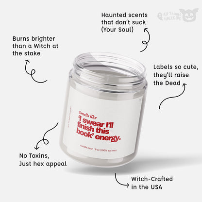 Halloween Candle for Book Lovers