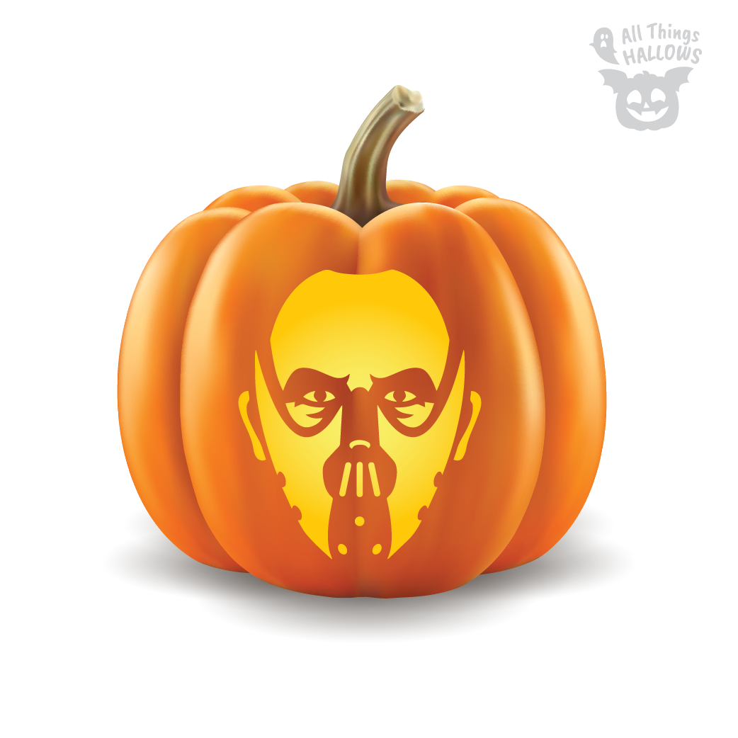 Hannibal Lecter Pumpkin Stencil