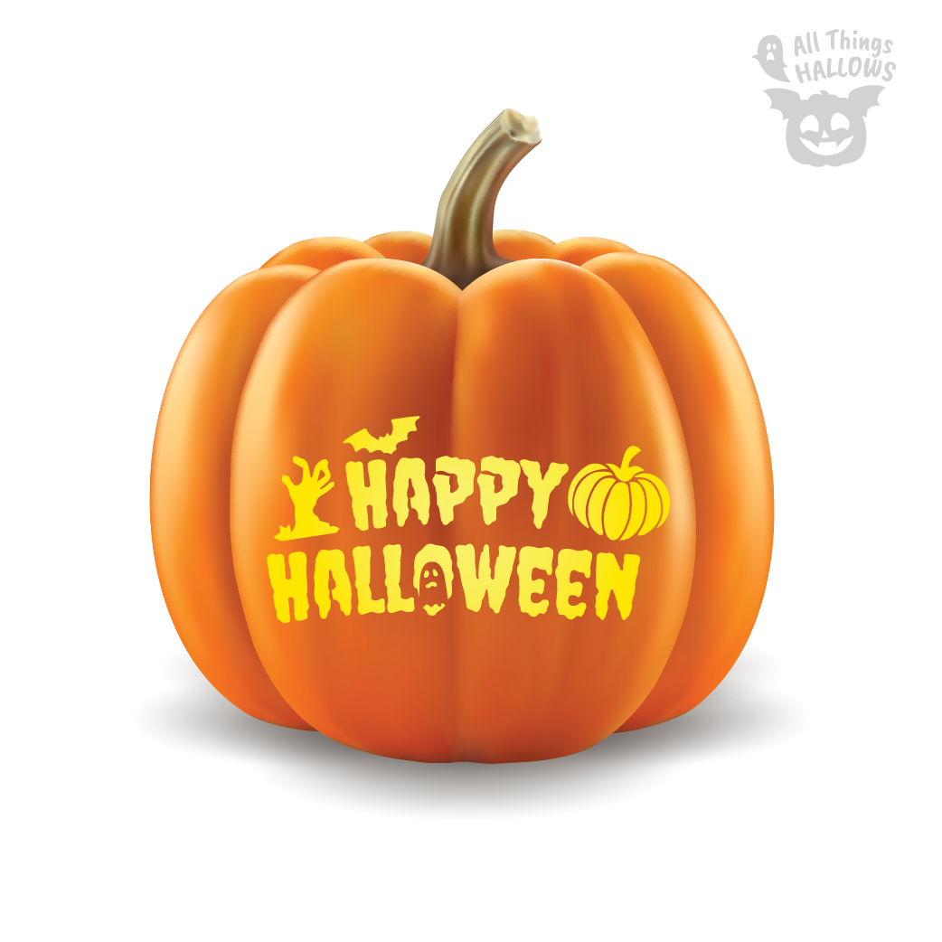 Happy Halloween Pumpkin Stencil