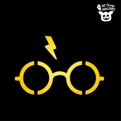 Harry Potter Glasses Pumpkin Stencil