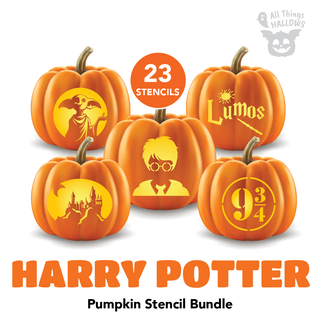 Harry Potter Pumpkin Stencil Bundle