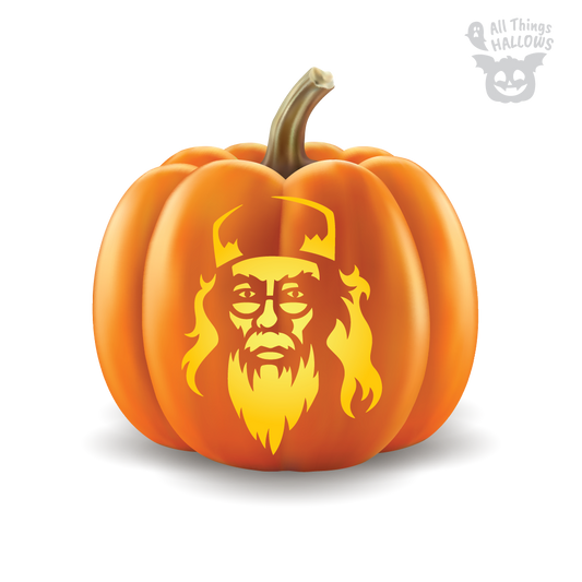 Dumbledore Pumpkin Stencil