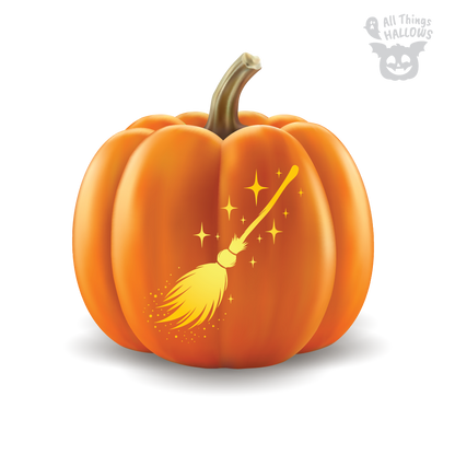 Firebolt Pumpkin Stencil