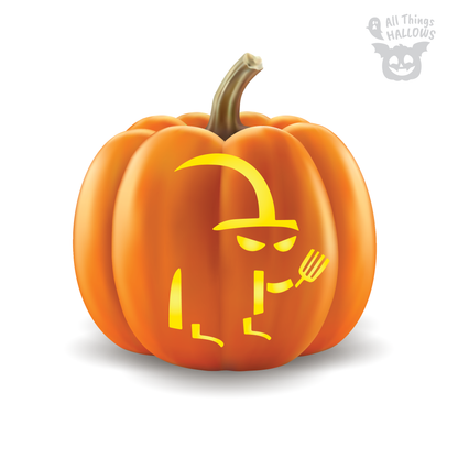 Hash Slinging Slasher Pumpkin Stencil