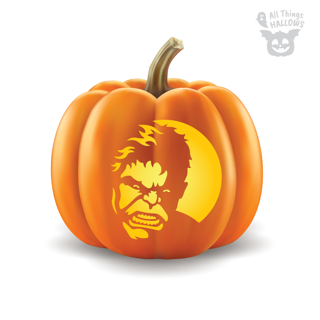 Hulk Pumpkin Stencil