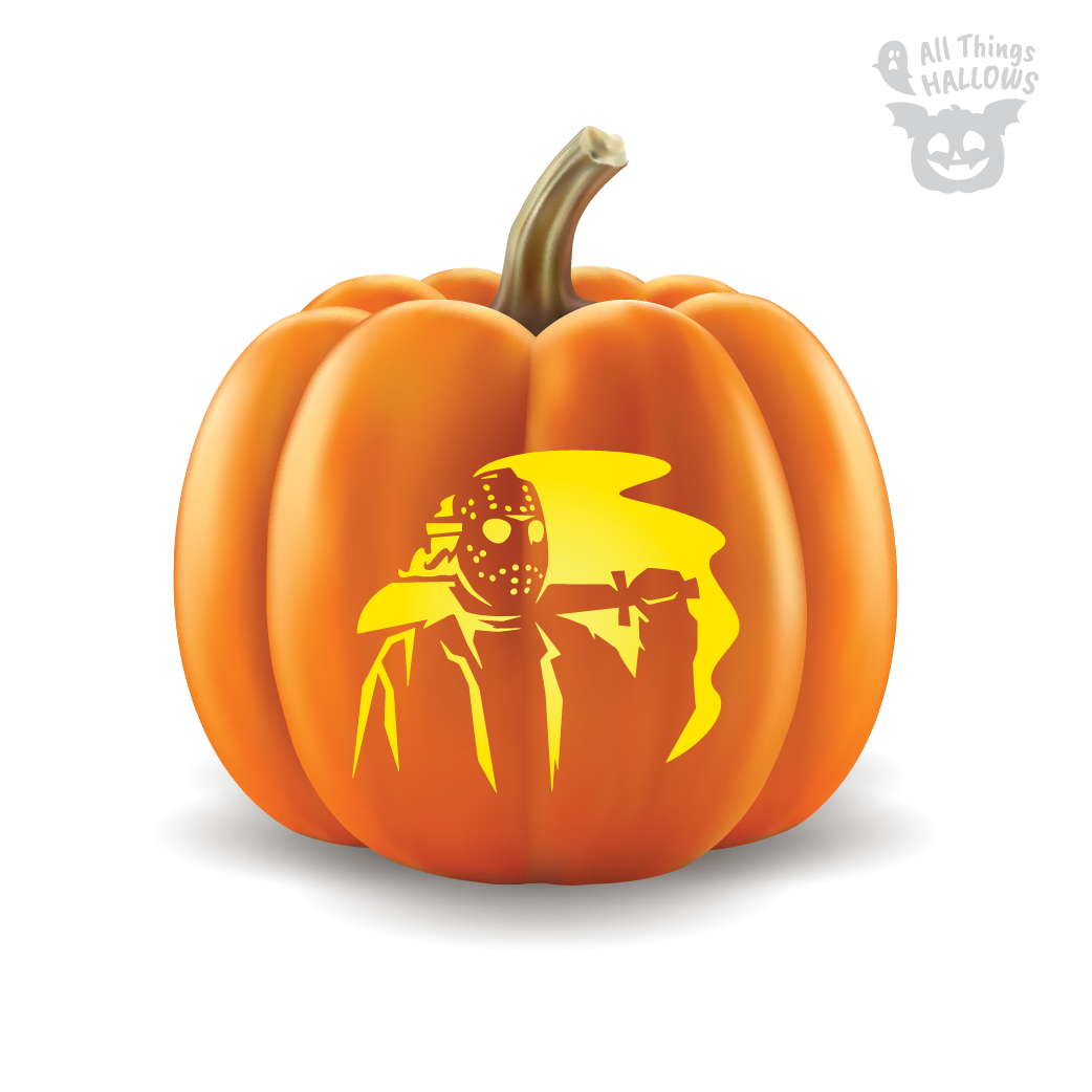 Jason Voorhees Pumpkin Stencil