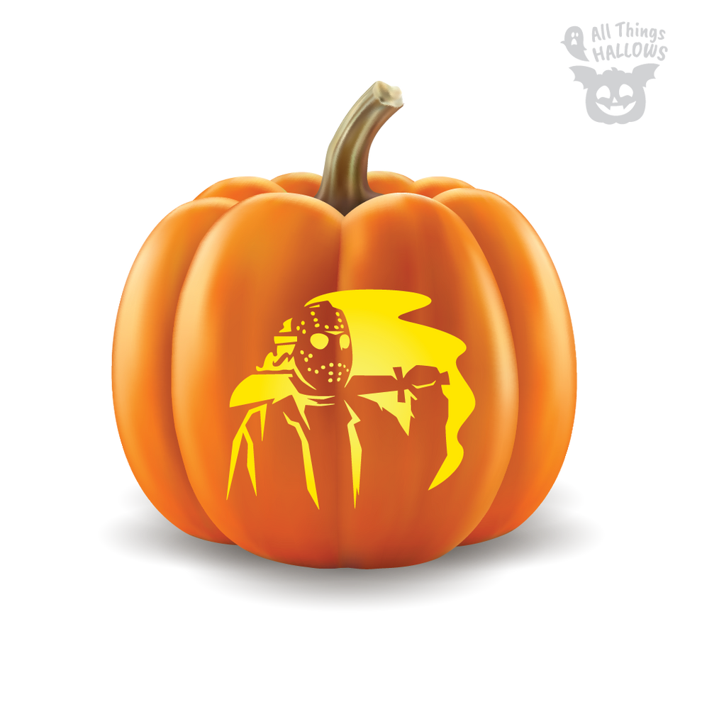 Jason Voorhees Pumpkin Stencil - Allthingshallows.com – AllThingsHallows